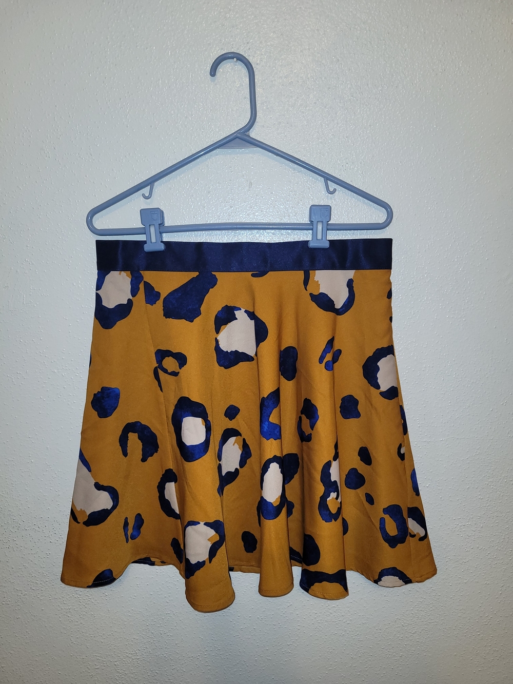 Phillip Lim Animal Print Flirty Skirt with Navy Waistband 12